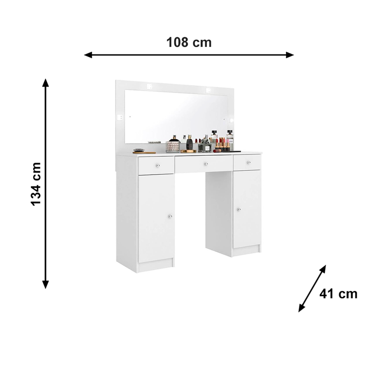 Penteadeira Camarim Carisma Branco Deboile