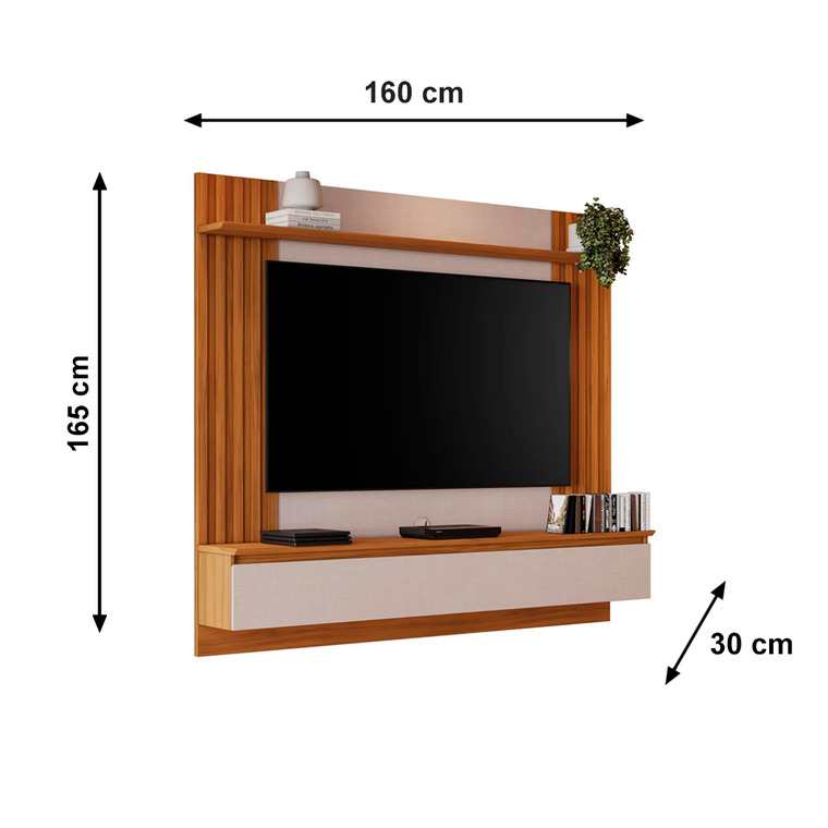 Painel NT 1365 Off White/Freijo Notável