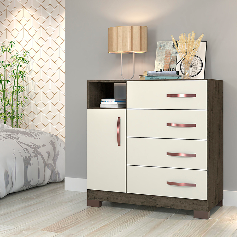 Comoda Free Com Pe Amendoa Off White Josan