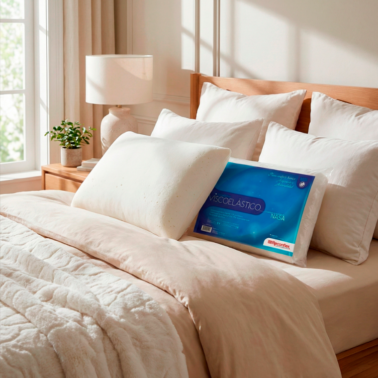 Travesseiro Viscoelastico Nasa Firme P/FRONHA Reconflex