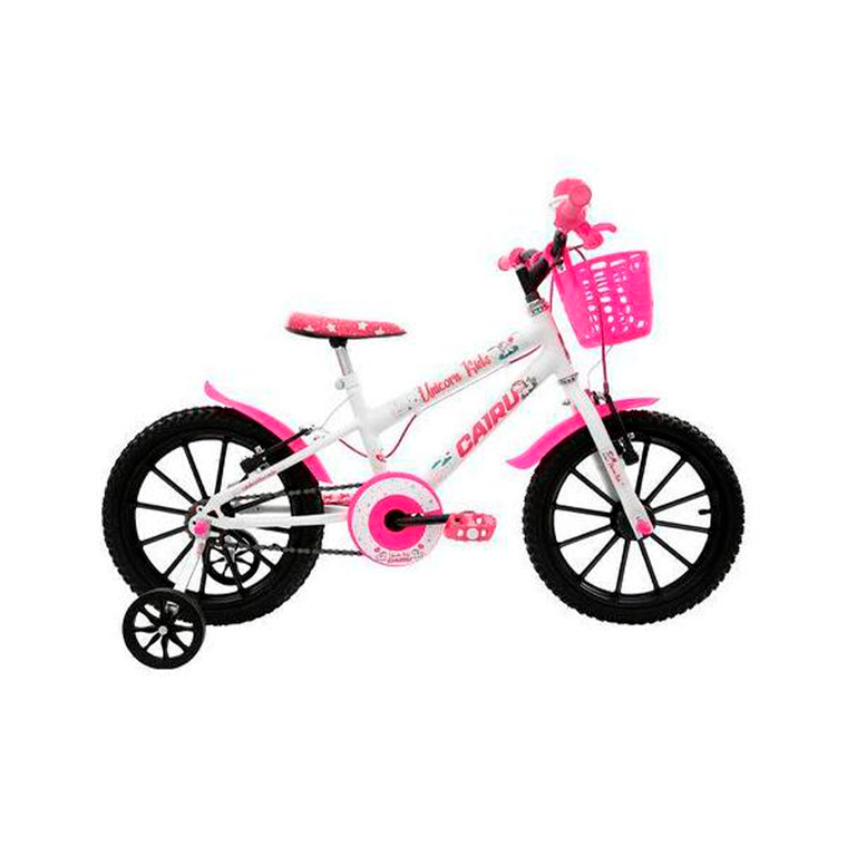 Bicicleta Aro 16 Mtb Abs Branco/Pink Ciclo Cairu