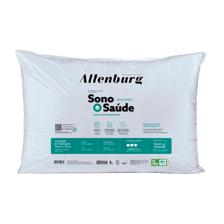 Travesseiro Sono E Saude Branco Altenburg