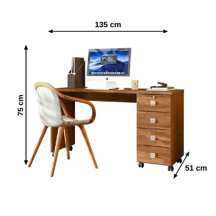 Mesa de Computador DUBAI amendoa toque BP Lukaliam