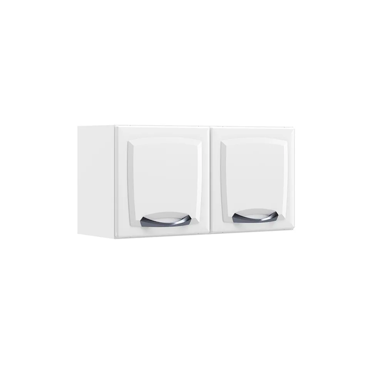 Armário Aéreo de Cozinha Branco 2 Portas Gel New Premium Itatiaia