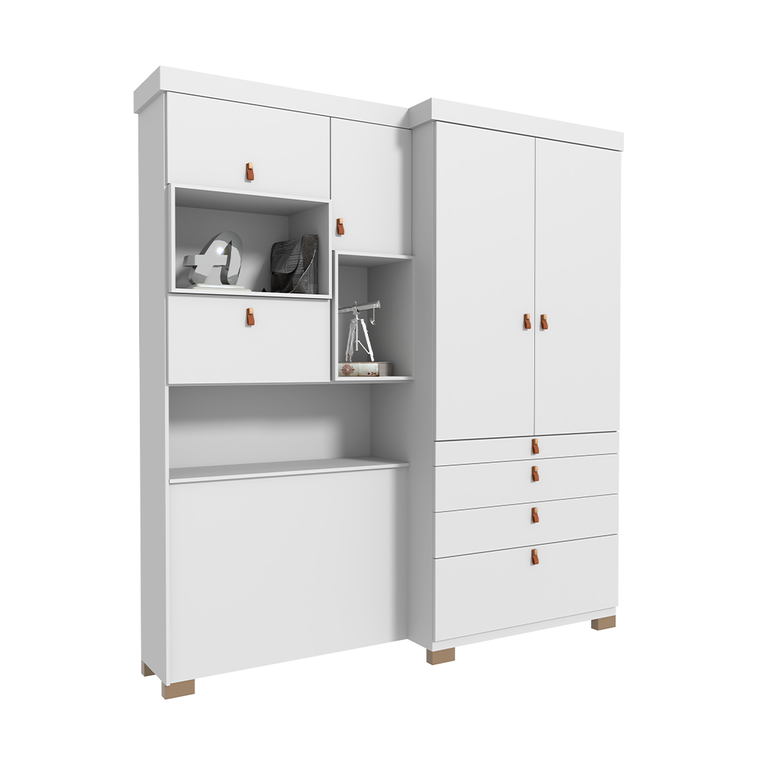 Roupeiro Panama Branco Avelan