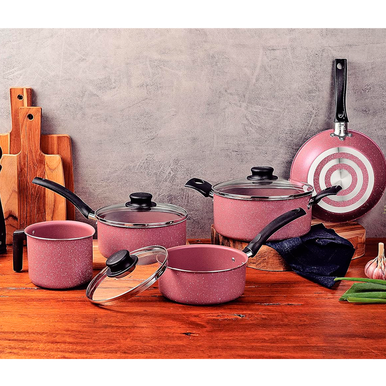 Jogo de Panelas 5 Peças Linz Marrom 28299305 Tramontina