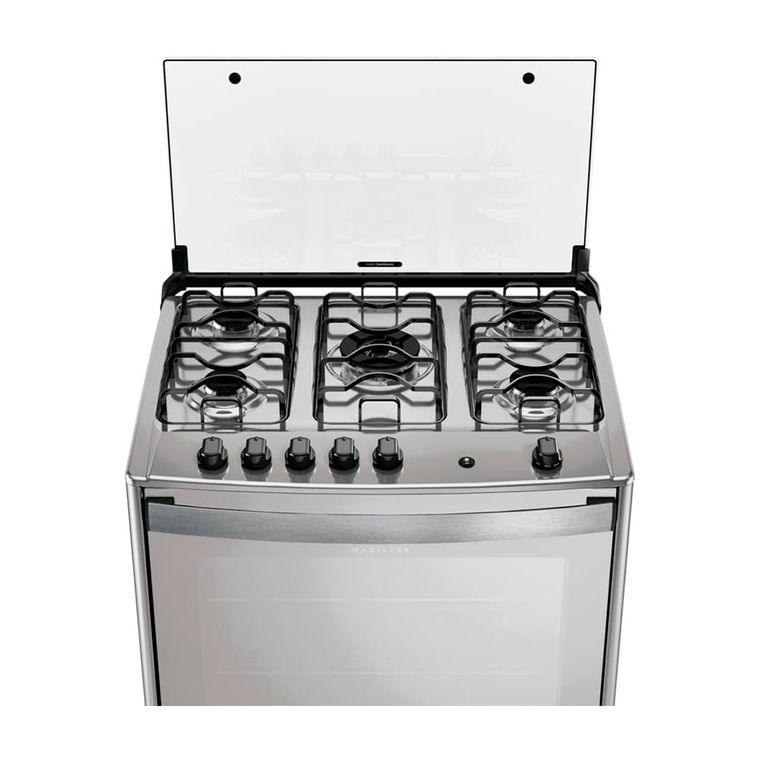 Fogão 5 Bocas Magister Tripla Chama Inox Style Dako/Atlas