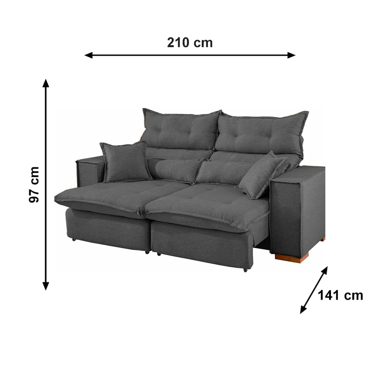 Sofa Parma T02 Veludo Tabaco Jw Estofados