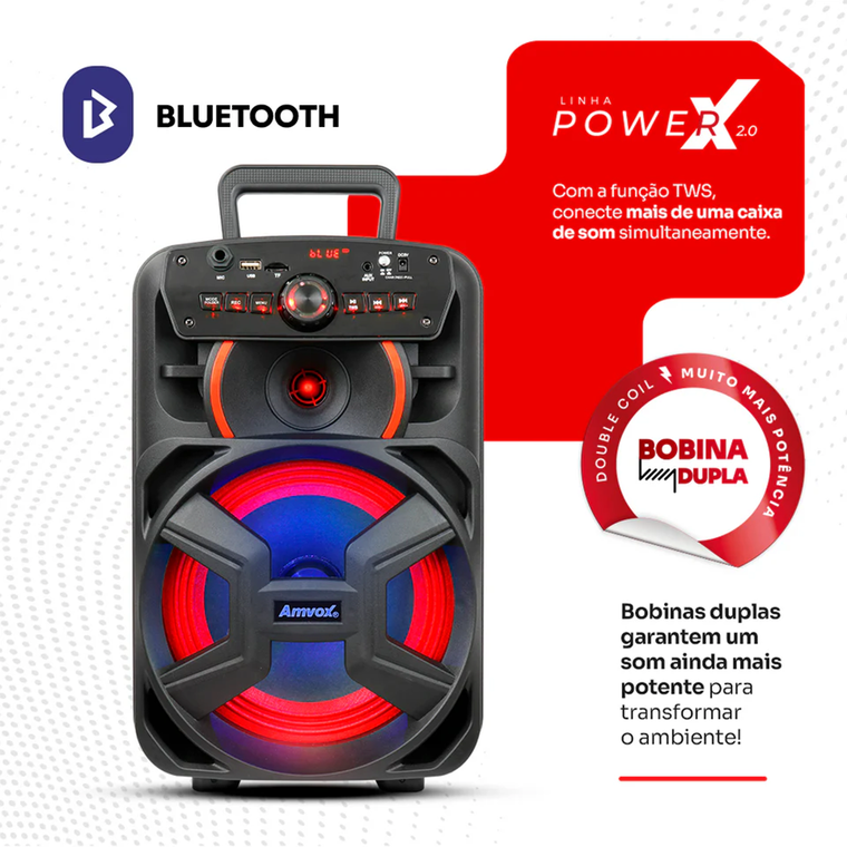 Caixa Amplificada Aca 221 Gigante 220W 220V AMVOX