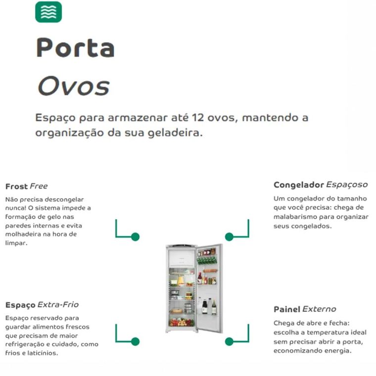 Geladeira Duplex Cycle Defrost 332L CRD37MBBNA Branco 220V Consul