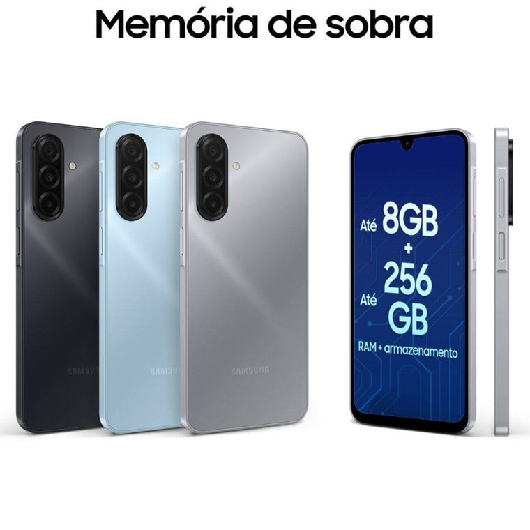 Smartphone Samsung Galaxy A17 4G Com Ia, 256gb, 8gb Ram, Câm De 50mp, Tela De 6.7 , Nfc, Ip54