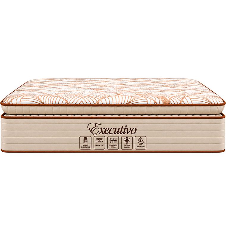 Colchão Executivo King com Pillow Top e EPS 193x203 Softflex