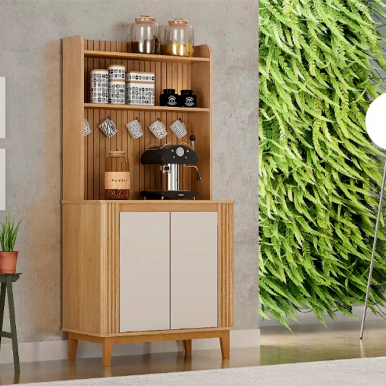 Cantinho do Café Valdemoveis Mantiqueira Cinamomo/Off Potencia Moveis