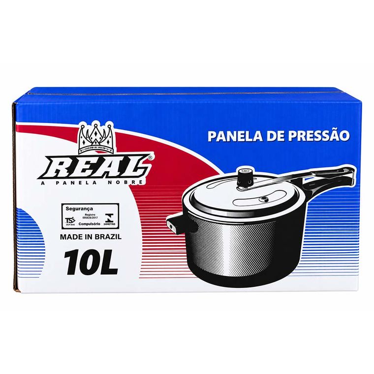 PANELA PRESSAO 10,0 L POLIDO ALUM RECICLADO UNICA REAL