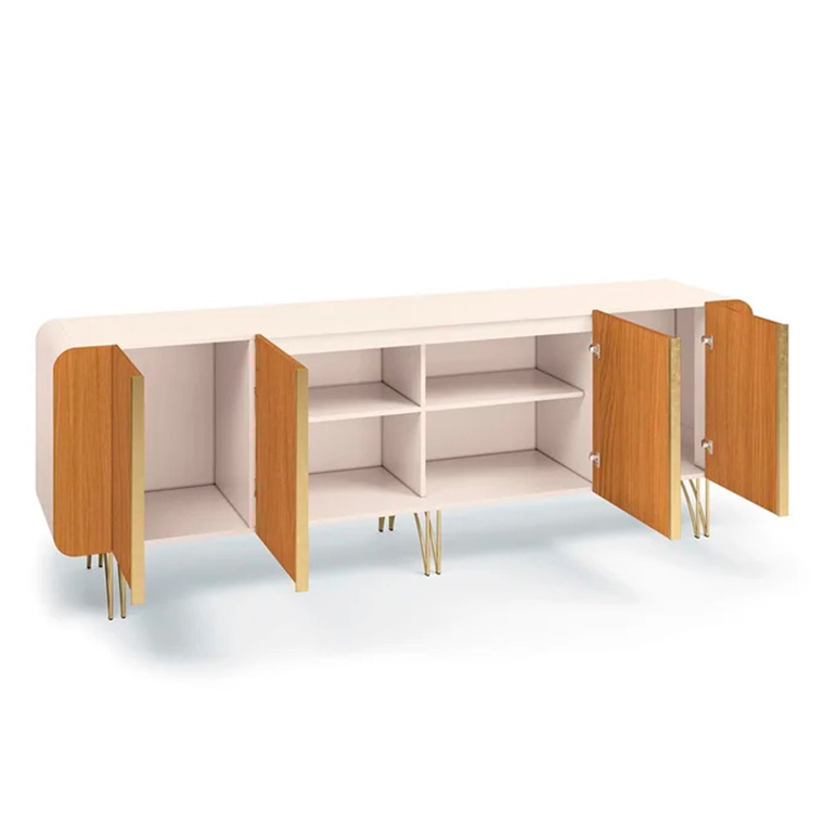 Buffet Salluti 2.2 Off White/Cinamomo HB Moveis