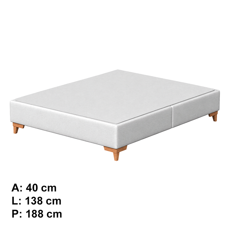 Base Primor Wood Liso 138x40 Branca C0245 Probel 