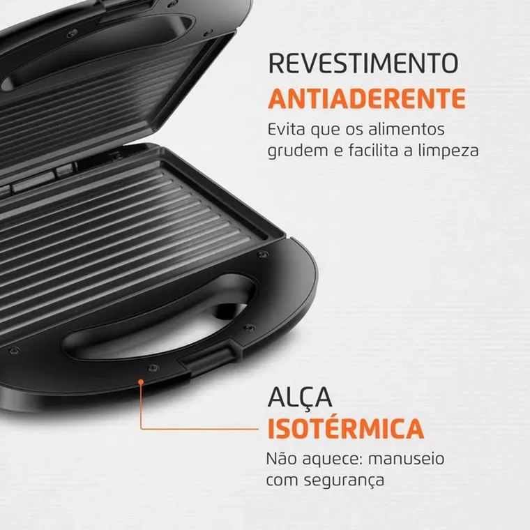 Sanduicheira Master Grill S-20 220V Preto/Inox Mondial