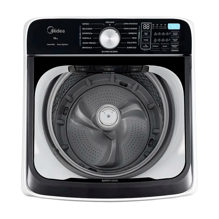 Máquina de Lavar 16Kg Wave Agitator Função Turbo Branca Midea