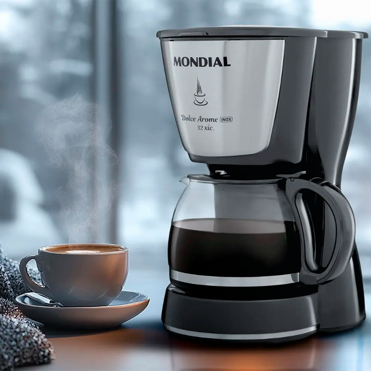 Cafeteira Dolce Arome C-32 32X 800W Preta/Inox Mondial