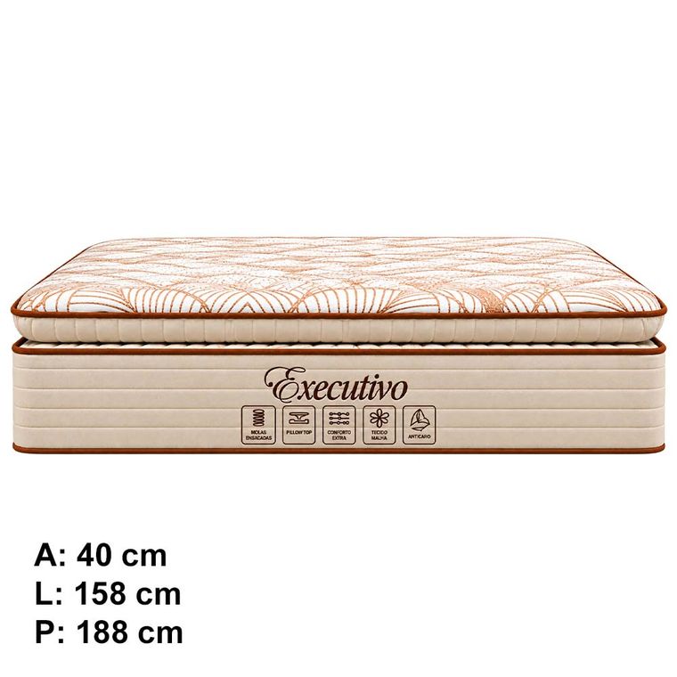 Colchão Executivo com EPS 158x40cm Softflex