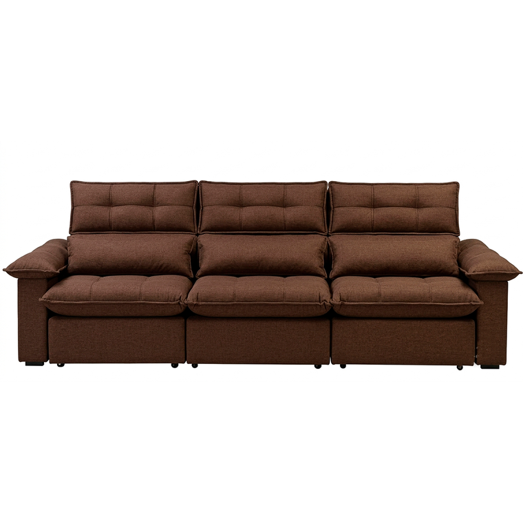 Sofa Pequim Top Veludo Tabaco J.A Estofados