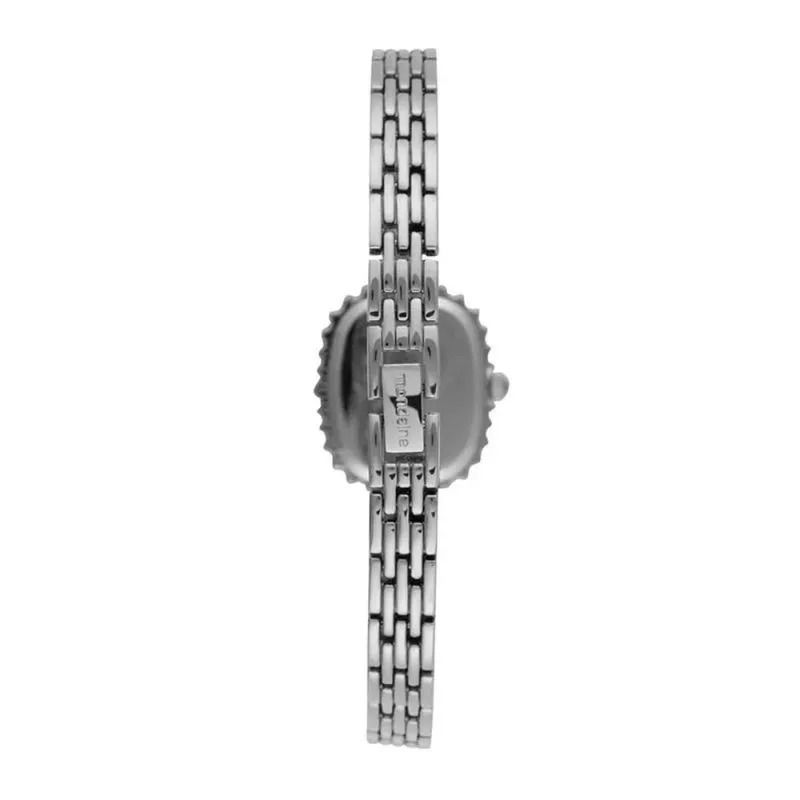 Relógio Mondaine Feminino Quadrado Cristais Prata/Azul