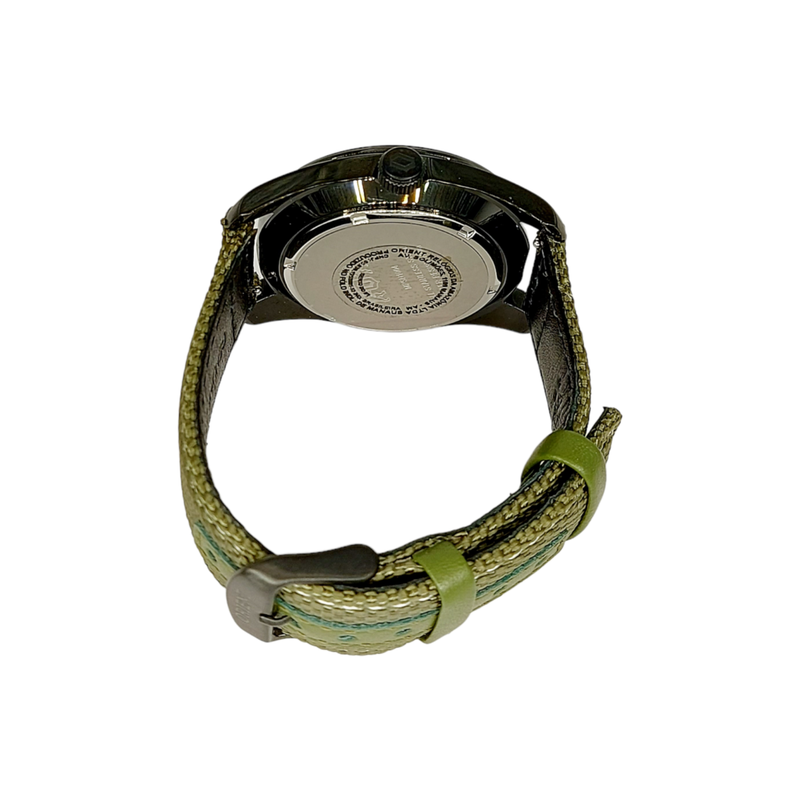 Relógio Orient Masculino Pulseira Tecido Verde