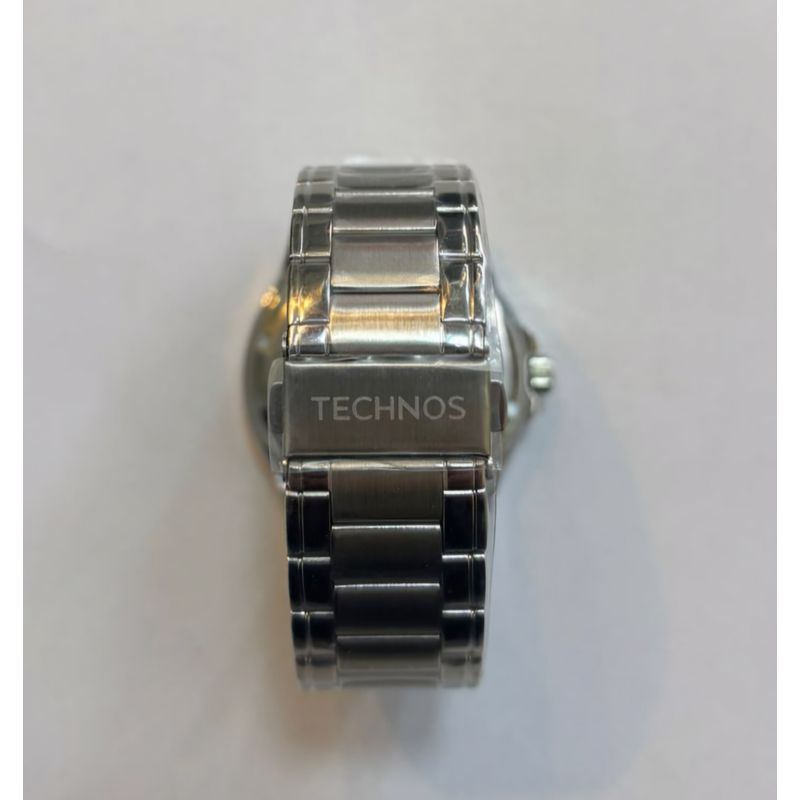 Relógio TECHNOS masculino analógico prata 2115KZZS/1A