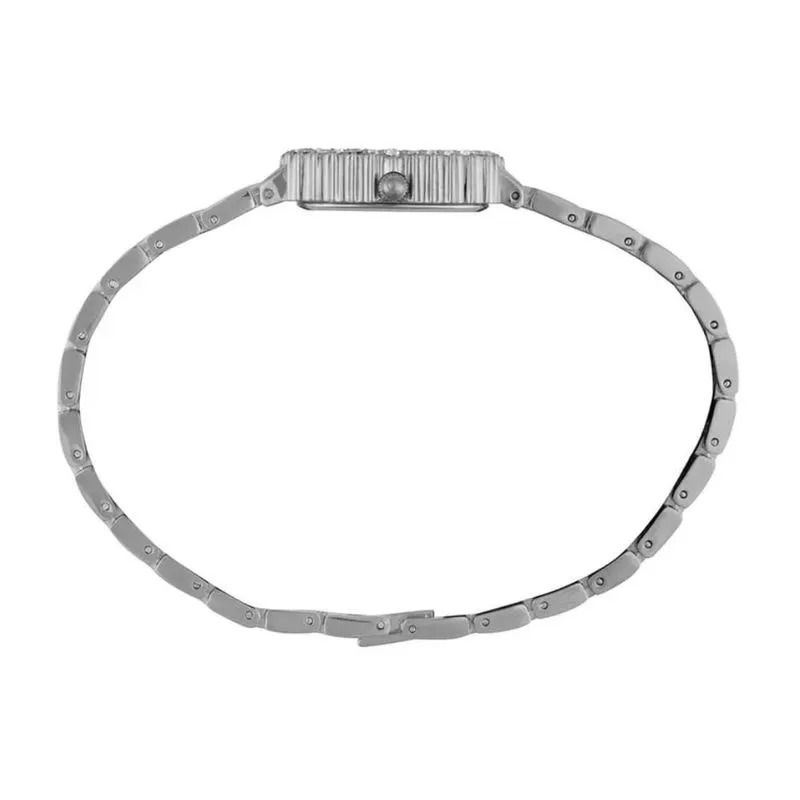 Relógio Mondaine Feminino Quadrado Cristais Prata/Azul