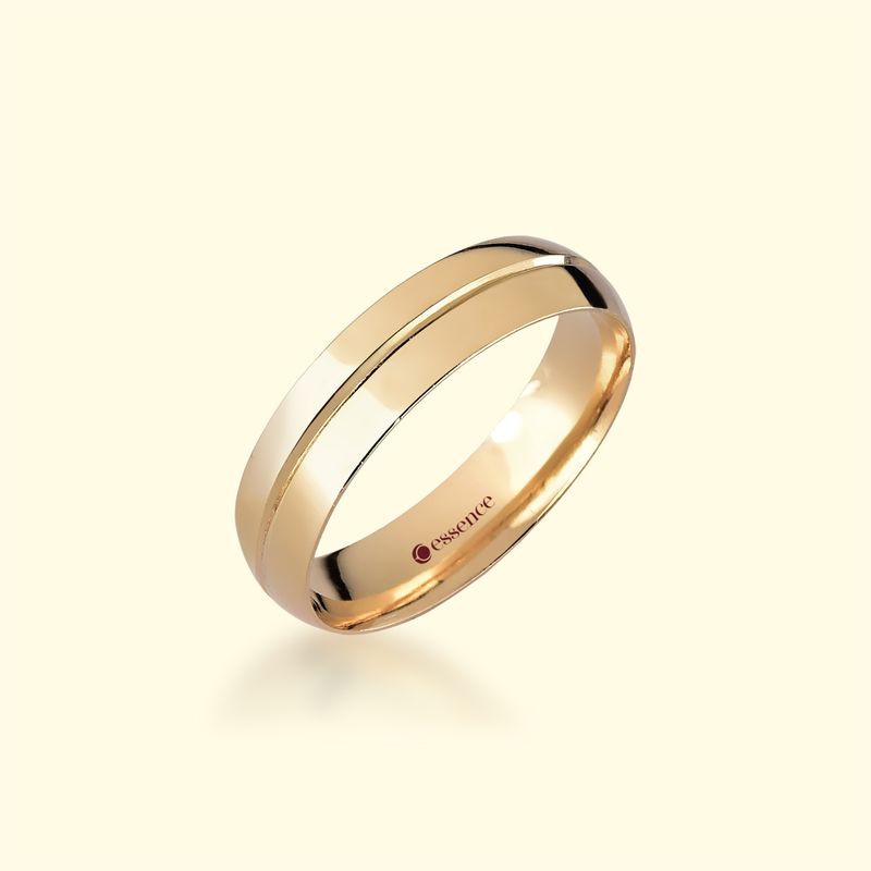 Aliança Ouro 18K 6mm 4grs. modelo Síria valor unitário