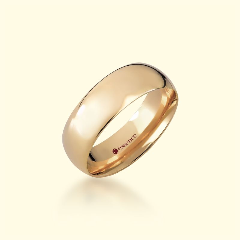 Aliança em Ouro 18k 7mm 3.5grs. modelo Coácia valor unitário