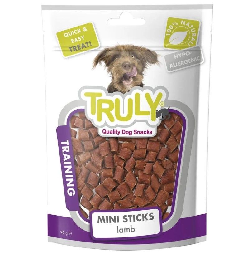 PETISCO DE TREINO MINI PALITOS DE CORDEIRO 90G - TRULY