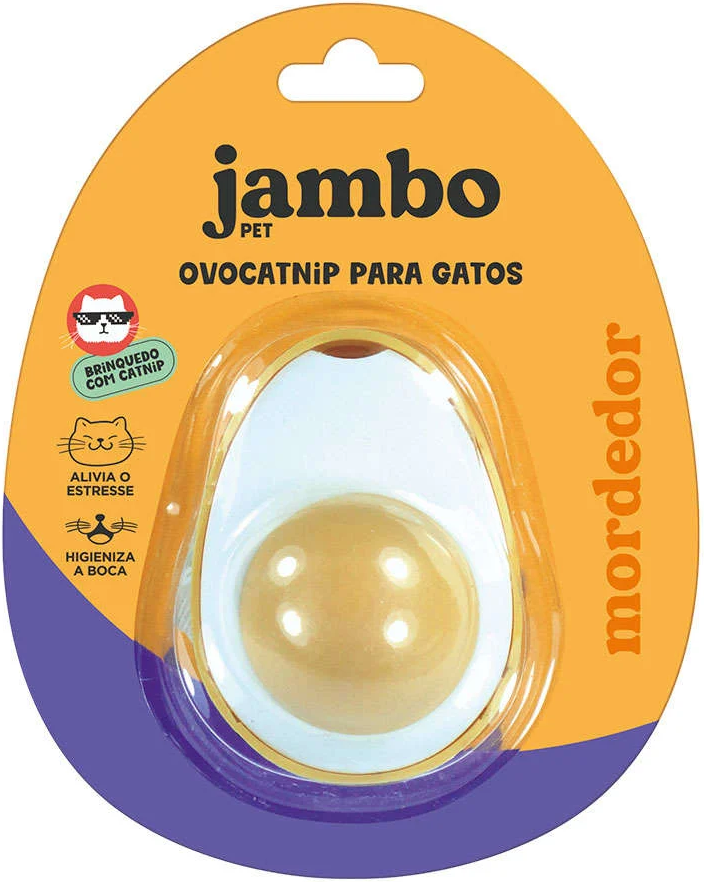 OVO COM CATNIP PARA GATOS - JAMBO