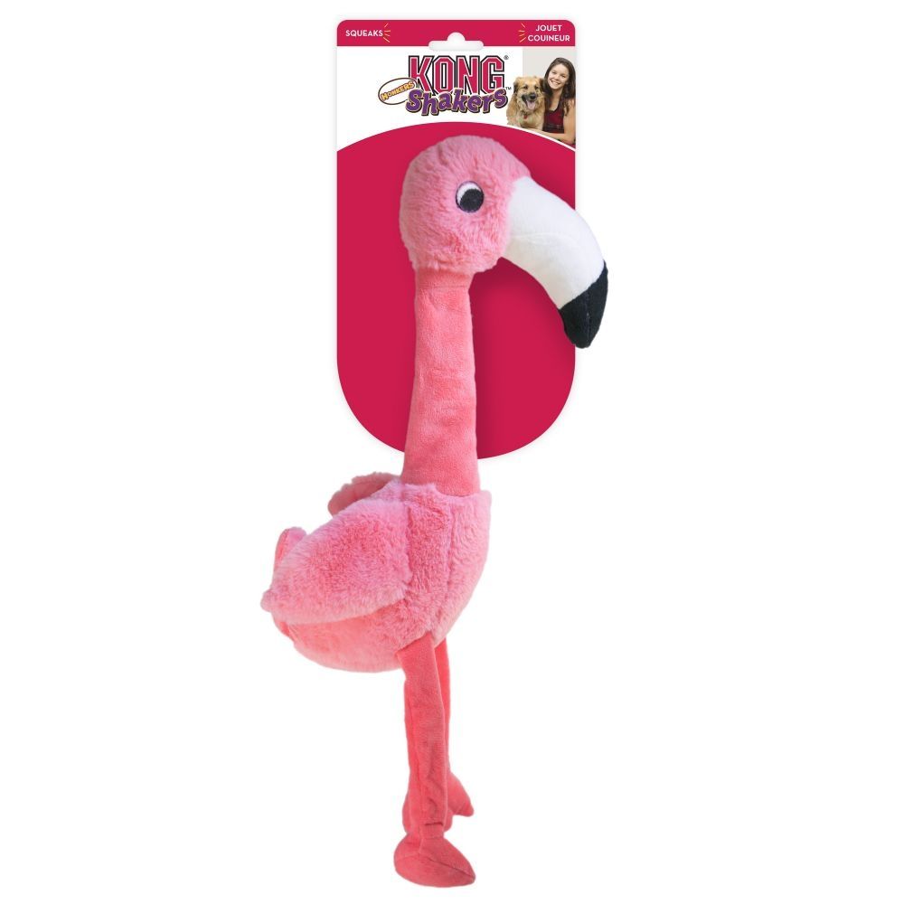 FLAMINGO DE PELÚCIA COM APITO P SHAKERS - KONG
