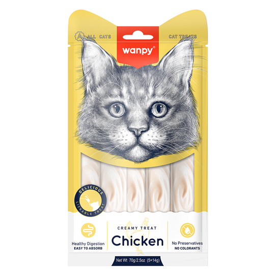 PETISCO DE GATO CREMOSO - CREAMY FRANGO   70G - WANPY