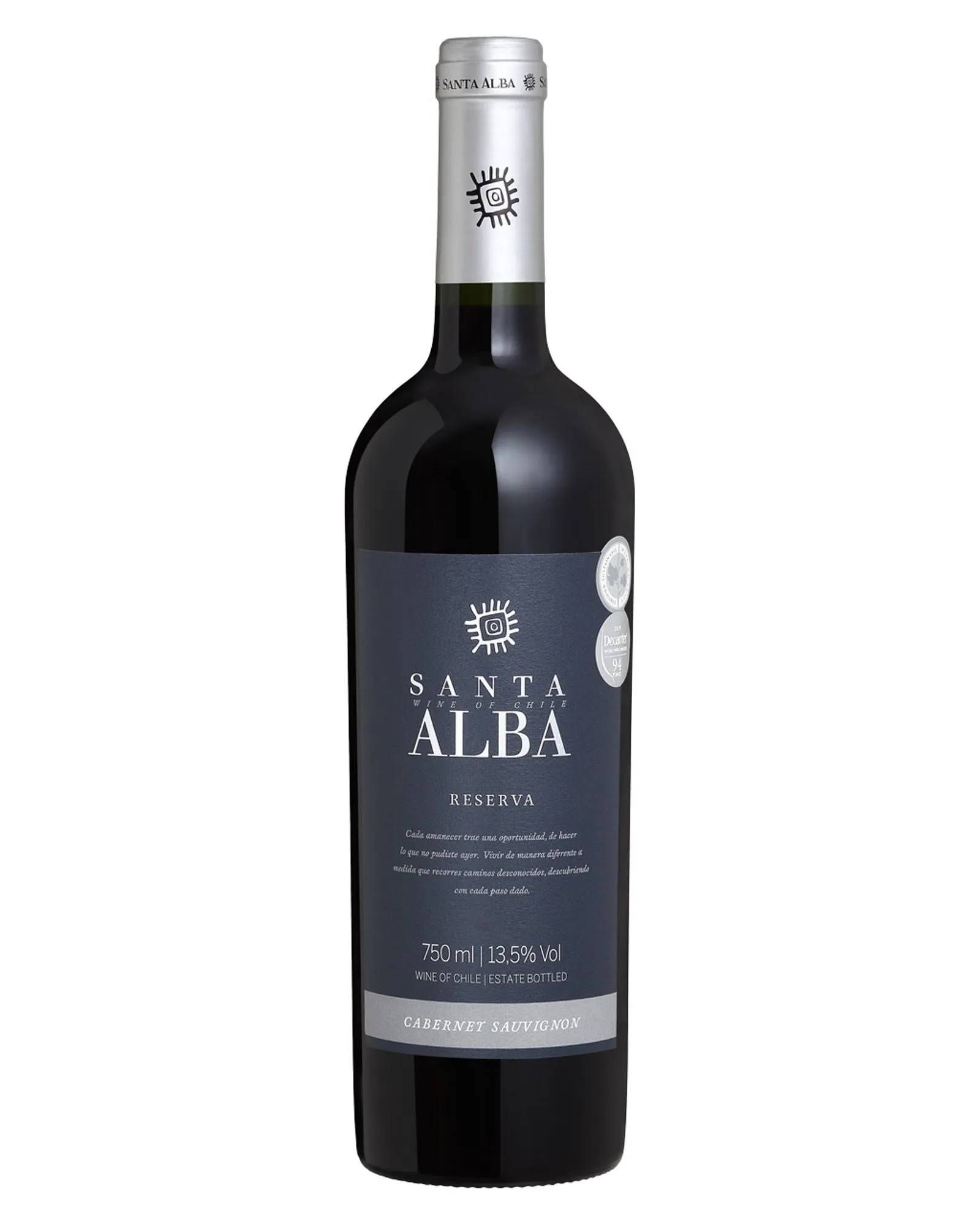 VINHO TINTO CABERNET SAUVIGNON SANTA ALBA RESERVA