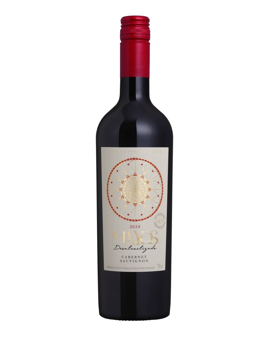 VINHO TINTO DESALCOOLIZADO CABERNET SAUVIGNON MAYOS 750ML
