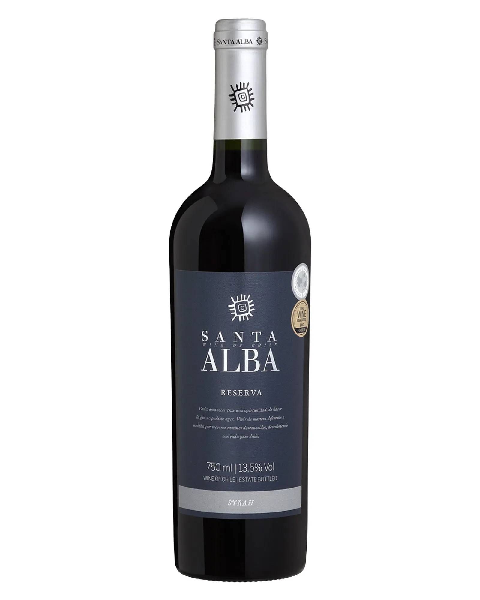 VINHO TINTO SYRAH SANTA ALBA RESERVA