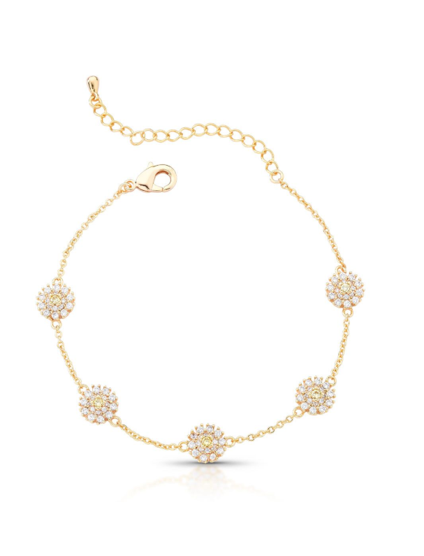 Pulseira Dourada Pave Lux – Ref. PUL-679