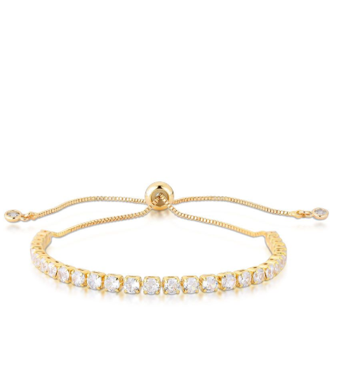 Pulseira Riviera 3mm Cravação em Zircônia e Fecho Shambala Referência: PUL-651