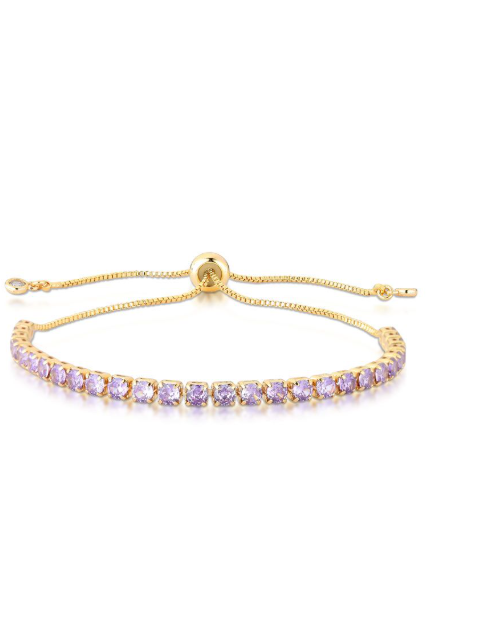 Pulseira Riviera 3mm Cravação em Zircônia e Fecho Shambala Referência: PUL-651-1