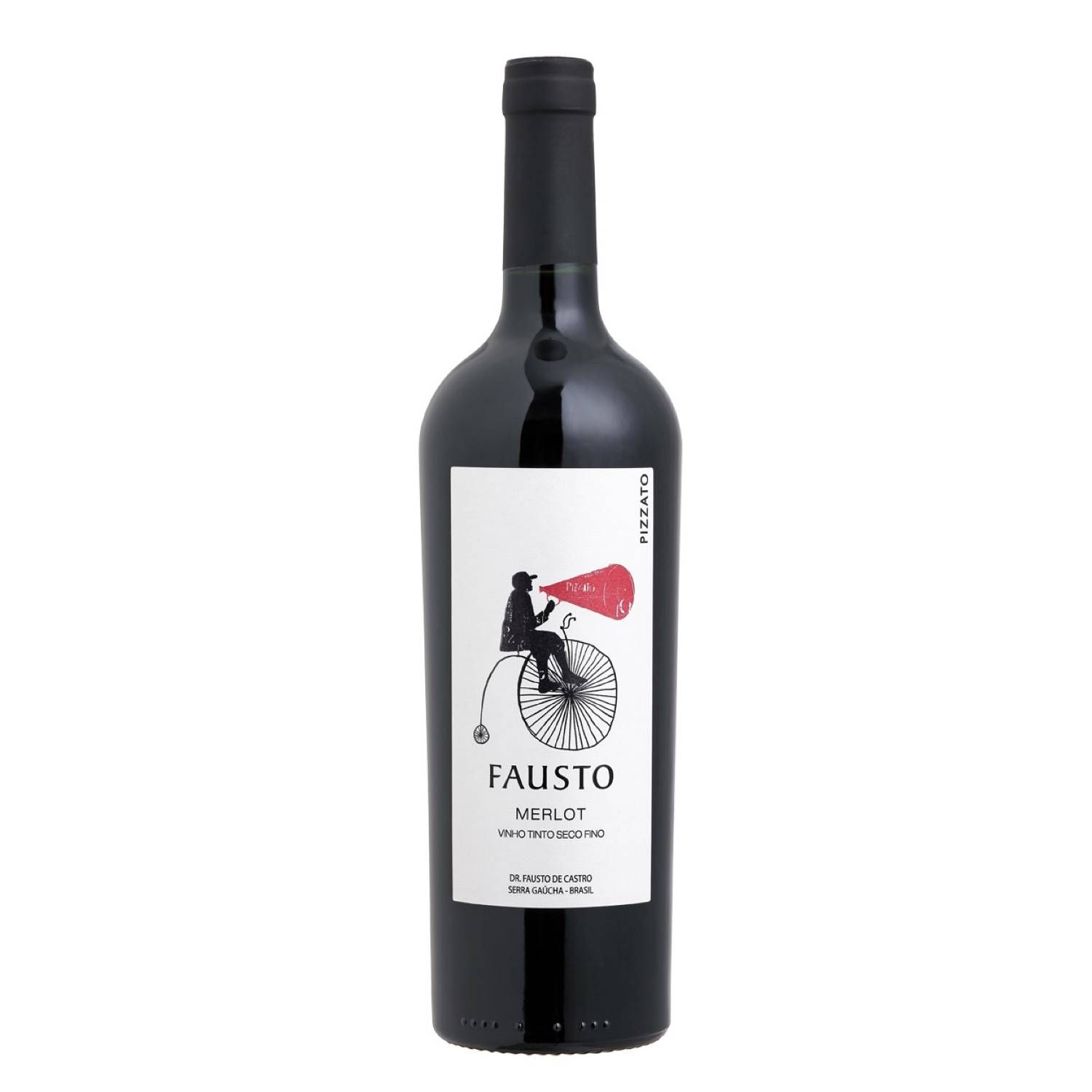 Pizzato Vinho Tinto Fausto Merlot 2023