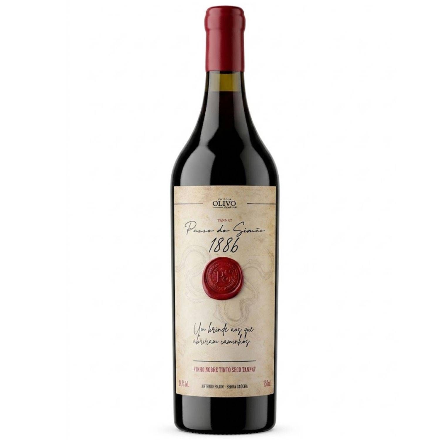 Casa Olivo Vinho Tinto Passo do Simão 1886 Tannat 2020