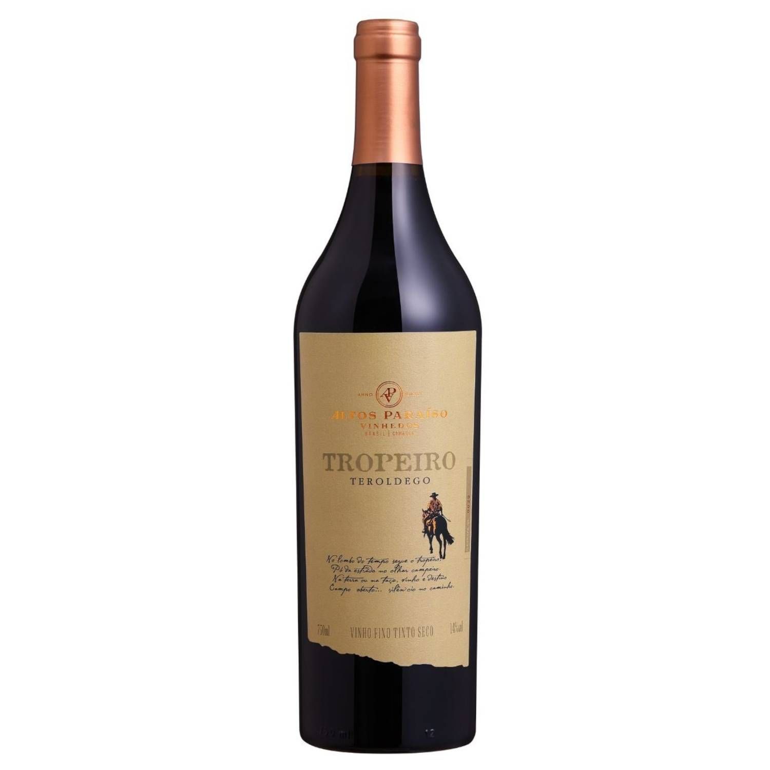 Altos Paraíso Vinho Tinto Teroldego Tropeiro 2024