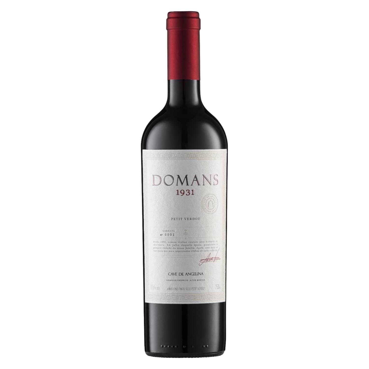 Cave de Angelina Vinho Tinto Domans 1931 Petit Verdot 2022