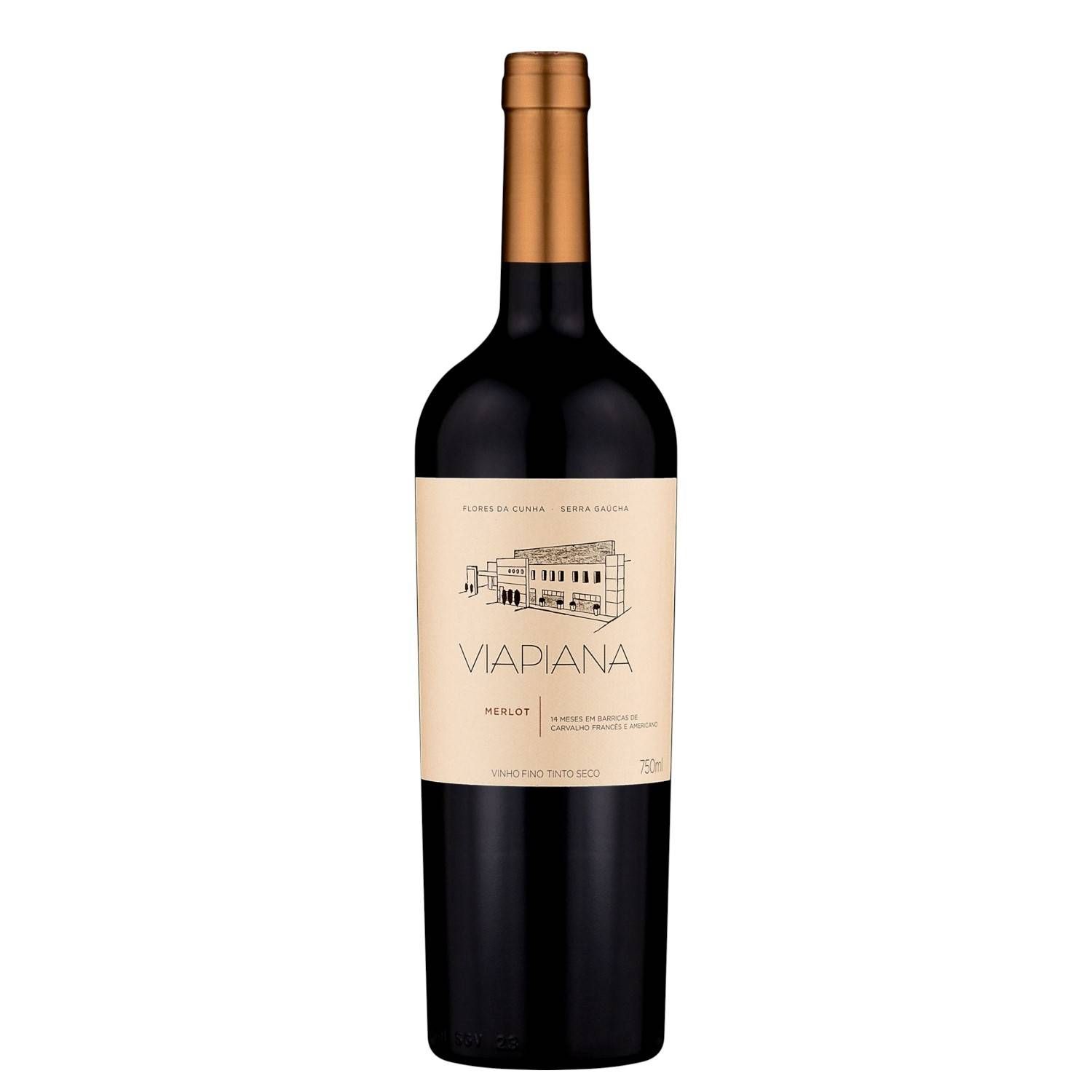 Viapiana Vinho Tinto Merlot 2020