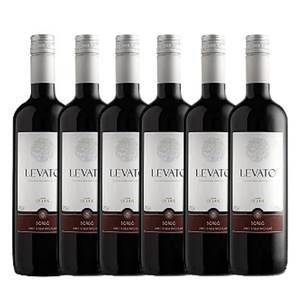 Kit com 6x Ulian Vinho Tinto de Mesa Suave Levato Clássico