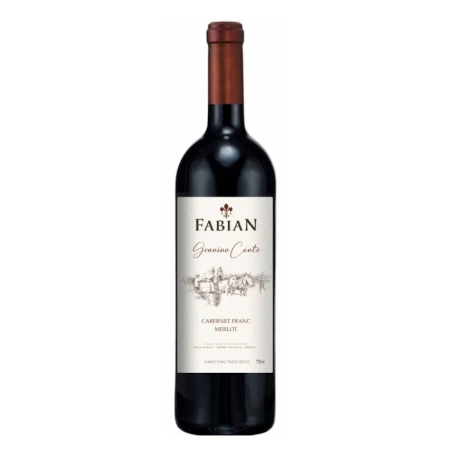 Fabian Vinho Tinto Genuíno Conte Merlot Cabernet Franc 2022
