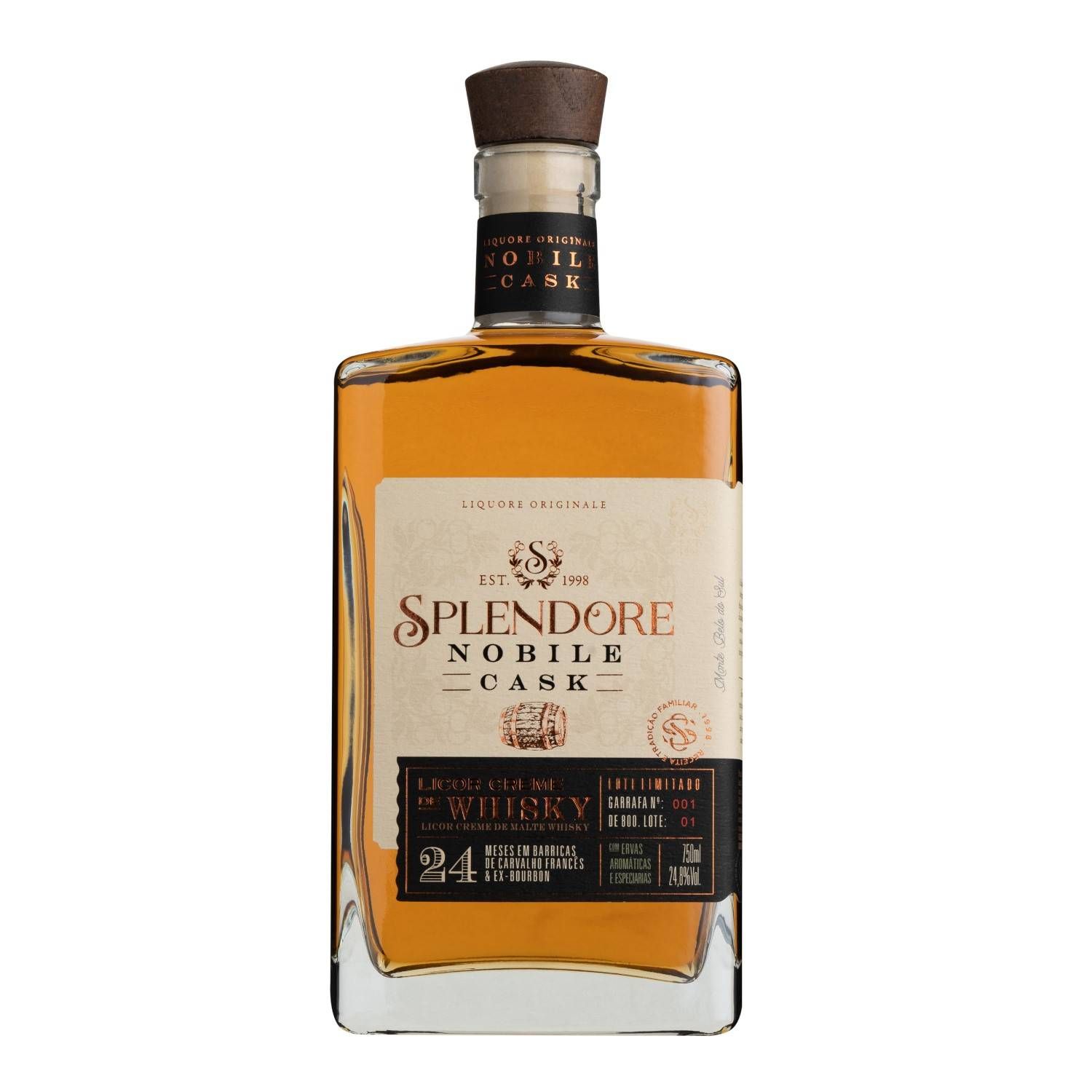 Somacal Licor Splendore Nobile Cask Creme de Whisky 