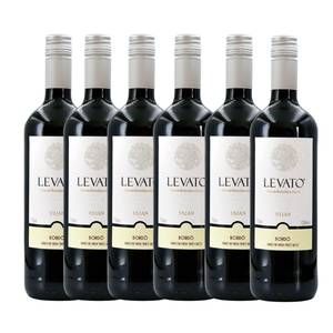 Kit com 6x Ulian Vinho Tinto de Mesa Seco Levato Clássico